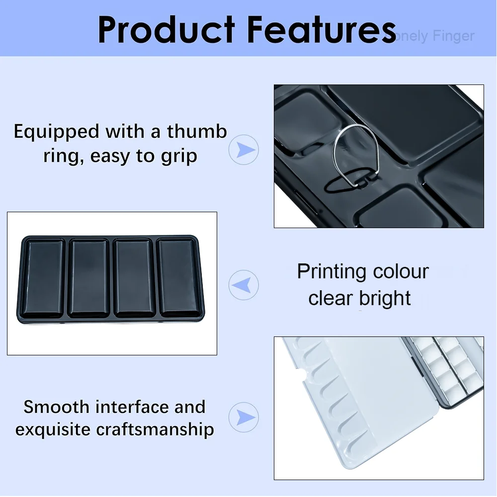 Пустая акварельная краска, дорожная жестяная палитра с 28/52 кастрюлями для DIY акварельных масел или акриловой живописи, художественного рисования