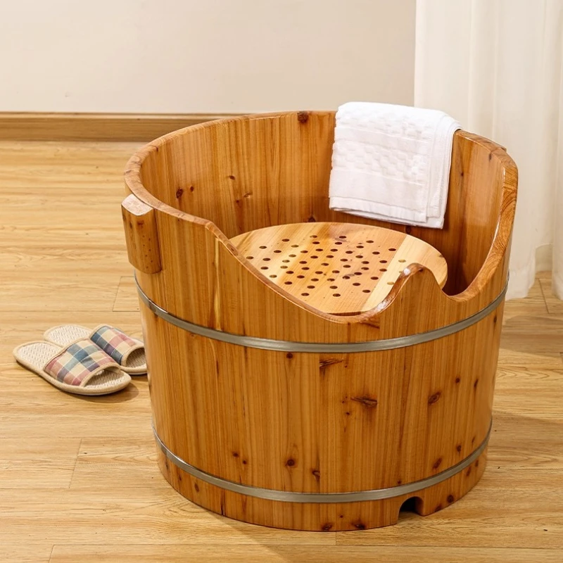 Bathroom Sitting Bath Wooden Basin Hemorrhoid Bath Bucket Pregnant Women Private Butt Bath Bucket Household Fumigation Bucket