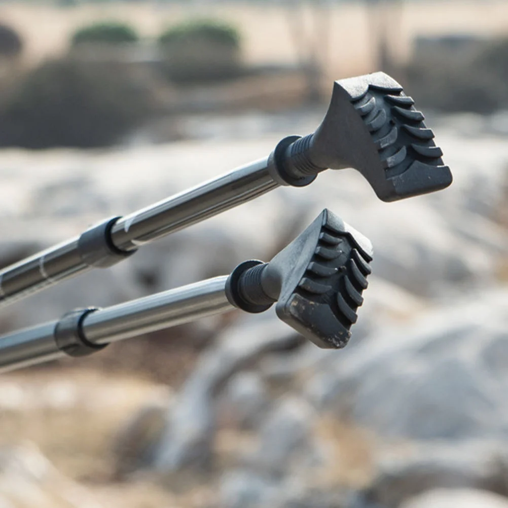 

4Pcs Hiking Sticks Tip Cover Simple Design Long-Lasting Use Crutch Foot Pads Safe and Reliable Crutch Foot Cover