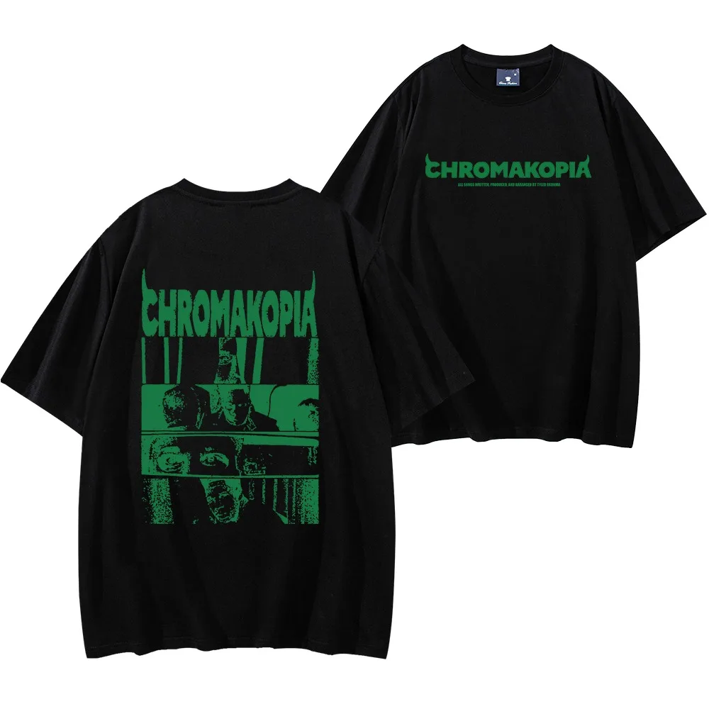 

The Creator Chromakopia Unisex Tee Shirt Cotton Graphic T-shirt Hip Hop Music Fan Apparel Alternative Streetwear Top Men Women