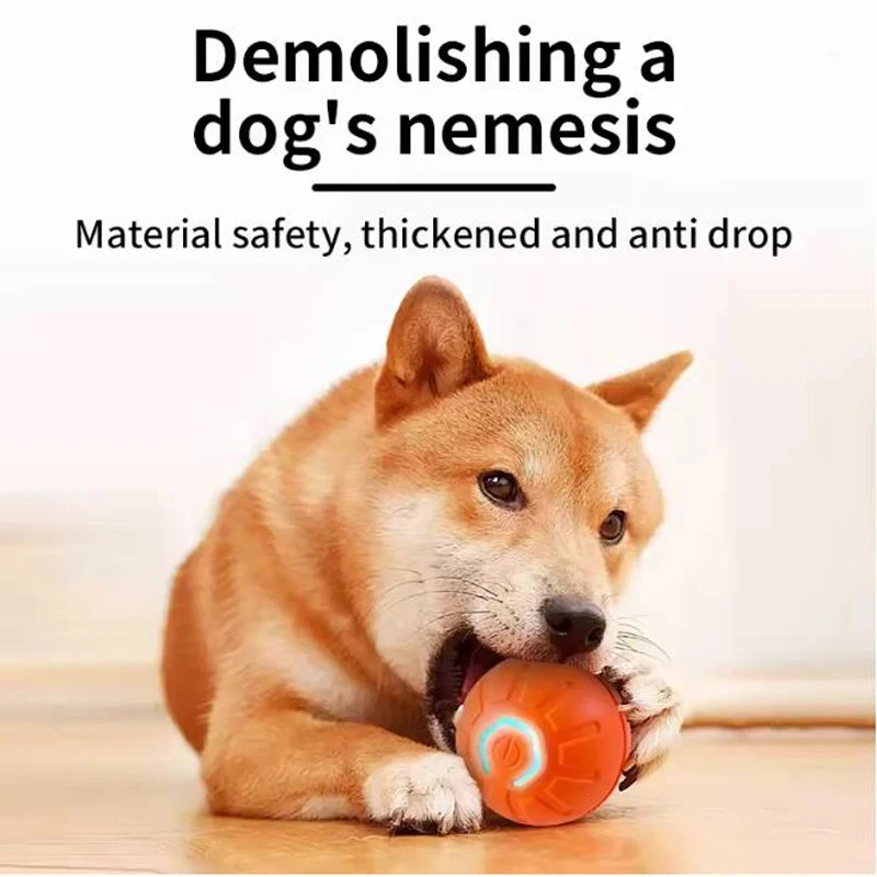 Intelligent Interactive Pet Toy Ball Electronic Automatic Moving Bouncing Ball USB Rechargeable Funny Toy for Puppy Cat Kitty