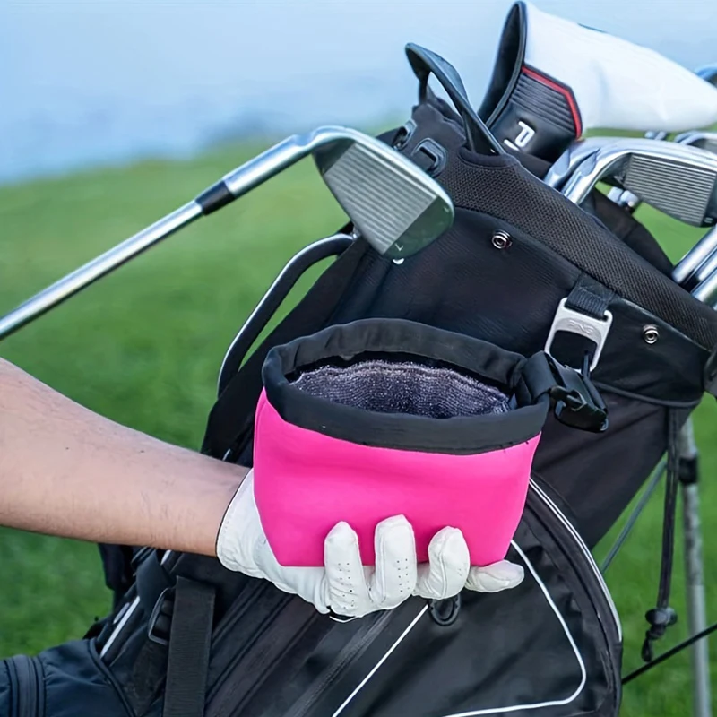 Bolsa deportiva desmontable para Golf, bolsa de limpieza de pelotas de Golf, bolsa de almacenamiento de agua de alta calidad