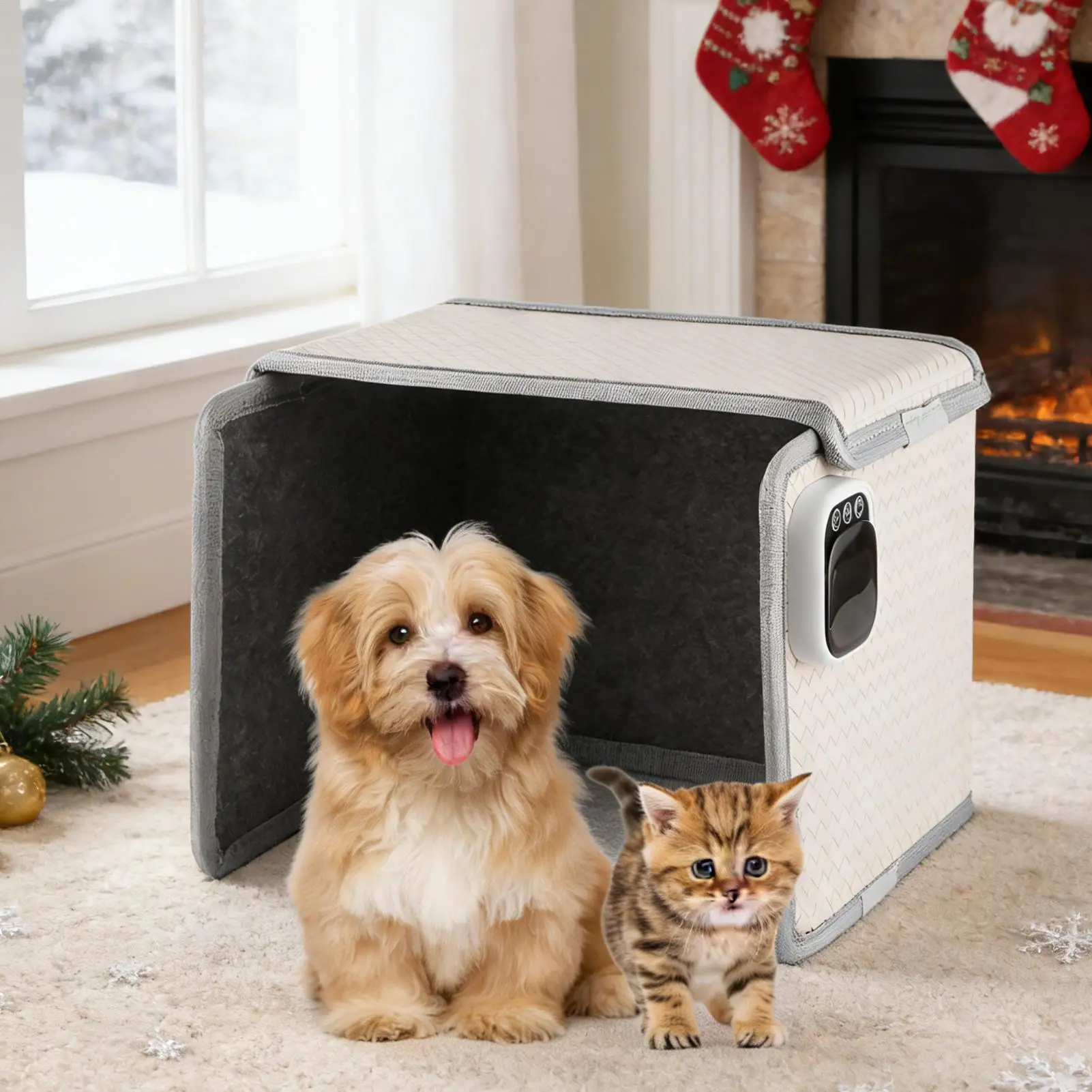 

Отопление, кошачья пещера, регулируемая, удобная, быстро нагреваемая, гнездо для домашних животных, покрытая пещерой, палатка с подогревом для домашнего общежития, офиса, квартиры