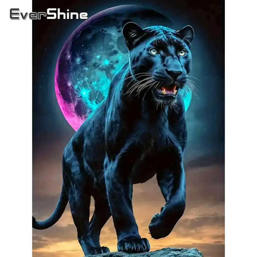 Evershine Diamant Malerei Liebe Herz Stein Mond DIY Mosaik Meer Handarbeiten Sonnenuntergang Stickerei Landschaft Handgemachtes Geschenk