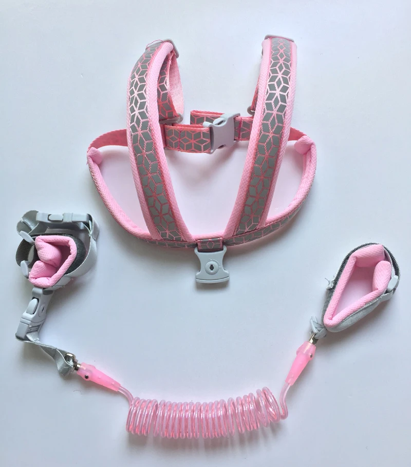 2 in 1 Toddler Harnesses Prevent Loss- Anti Lost Wrist Link for Toddlers Leashes 1-7year,Baby Harnesses Wristband Tether Strap