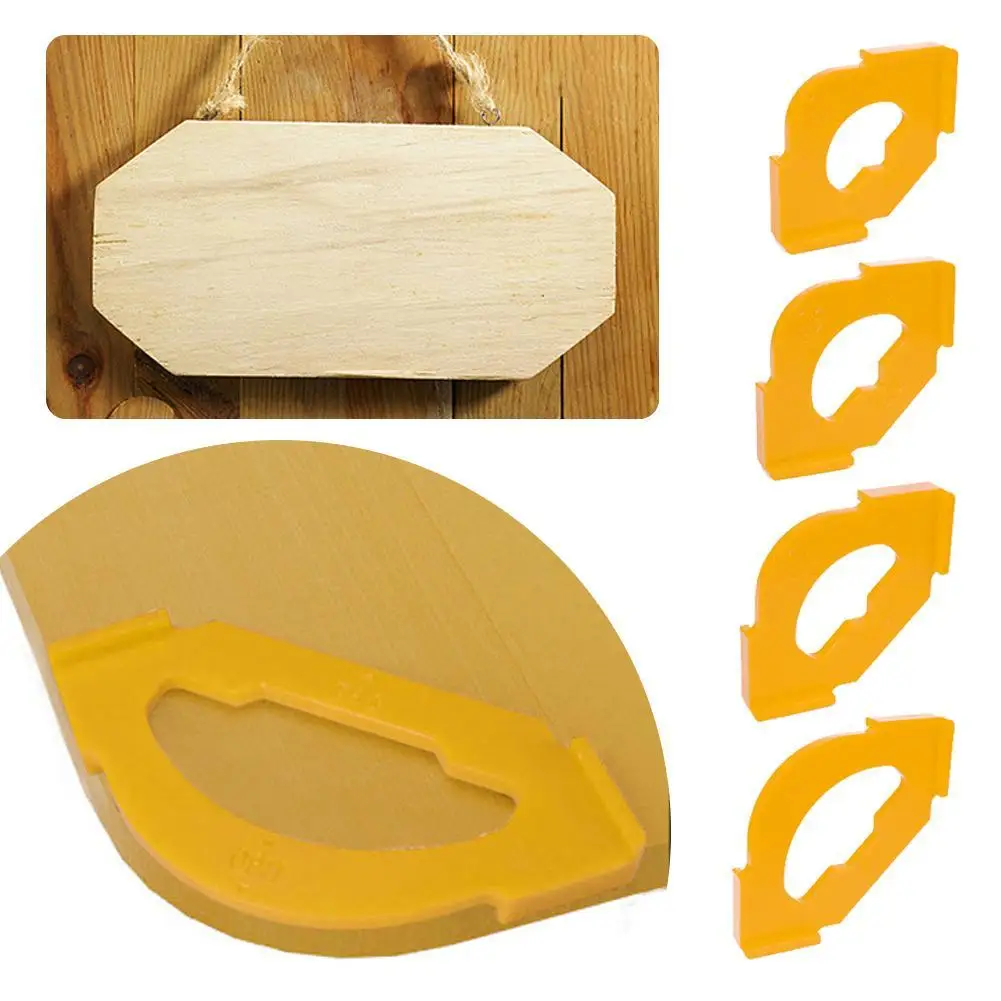 

1set Woodworking Half-Round Quick Locator Straight Bevel R Angle Arc Woodworking Trimming Machine Half-Round Straight Bevel