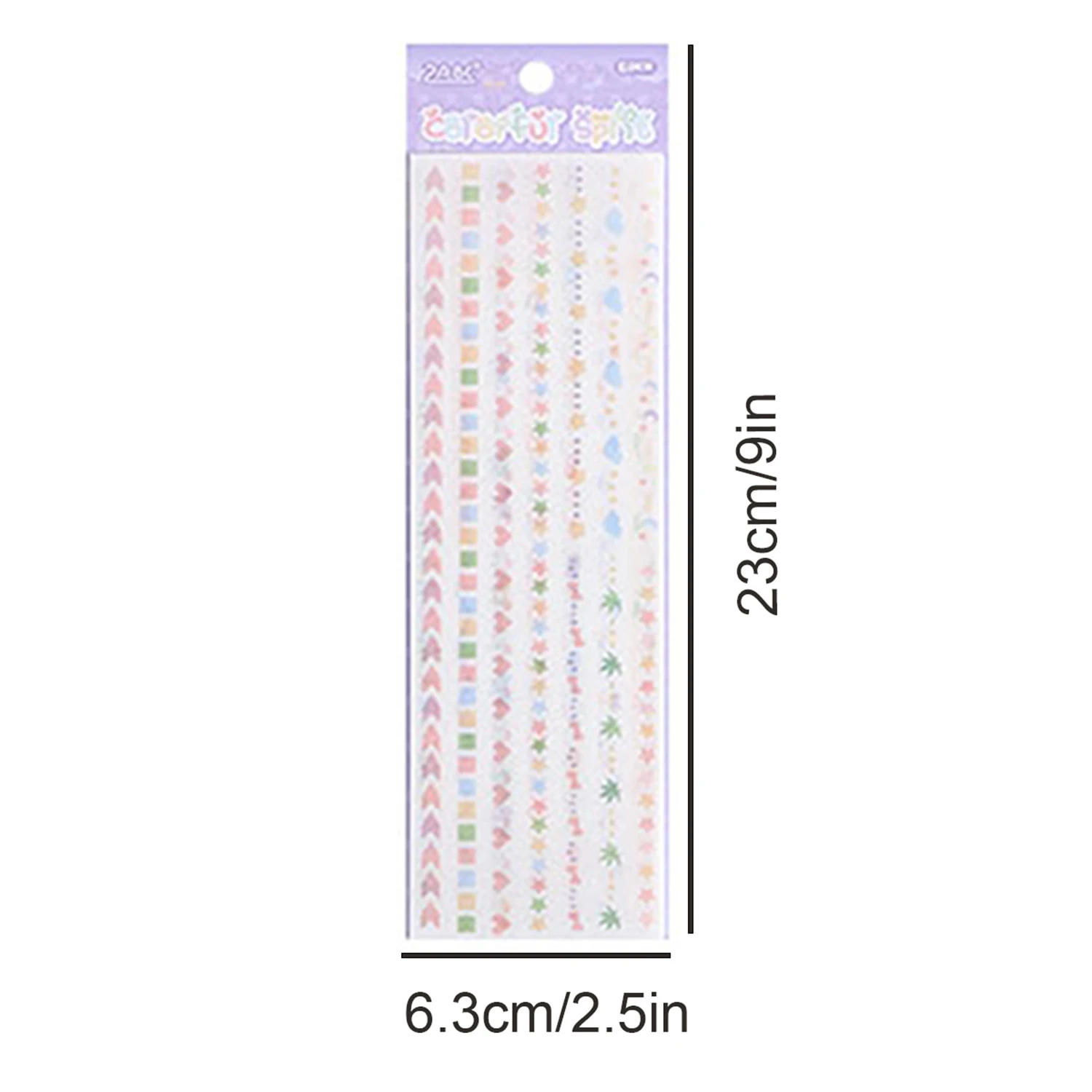 6pcs Simple Colorful Stickers,Available In Different Colors - Diy Planner Journals And Scrapbook Decorations,A Gift For Friends