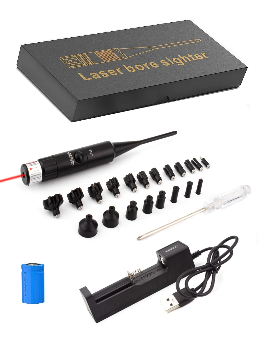 Laser Boresighter from .177 .22 Caliber to.78 Laser Collimator Bore Sight