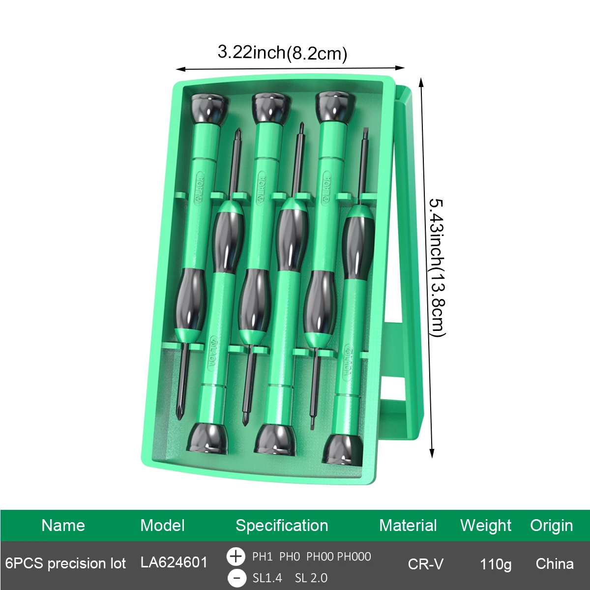 Laoa One Phillips Precisie Schroevendraaier 6 Stuks Precisie Batch Set Kleine Driver Mobiele Telefoon Laptop Demontage Reparatie