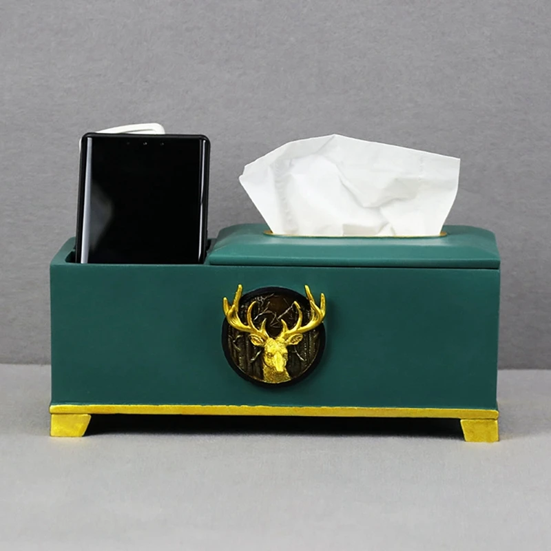 Tissue Box Holders Resin Tissue Box Resin Remote Holder Napkin Dispenser For Home Office Bathroom Vanity Countertops