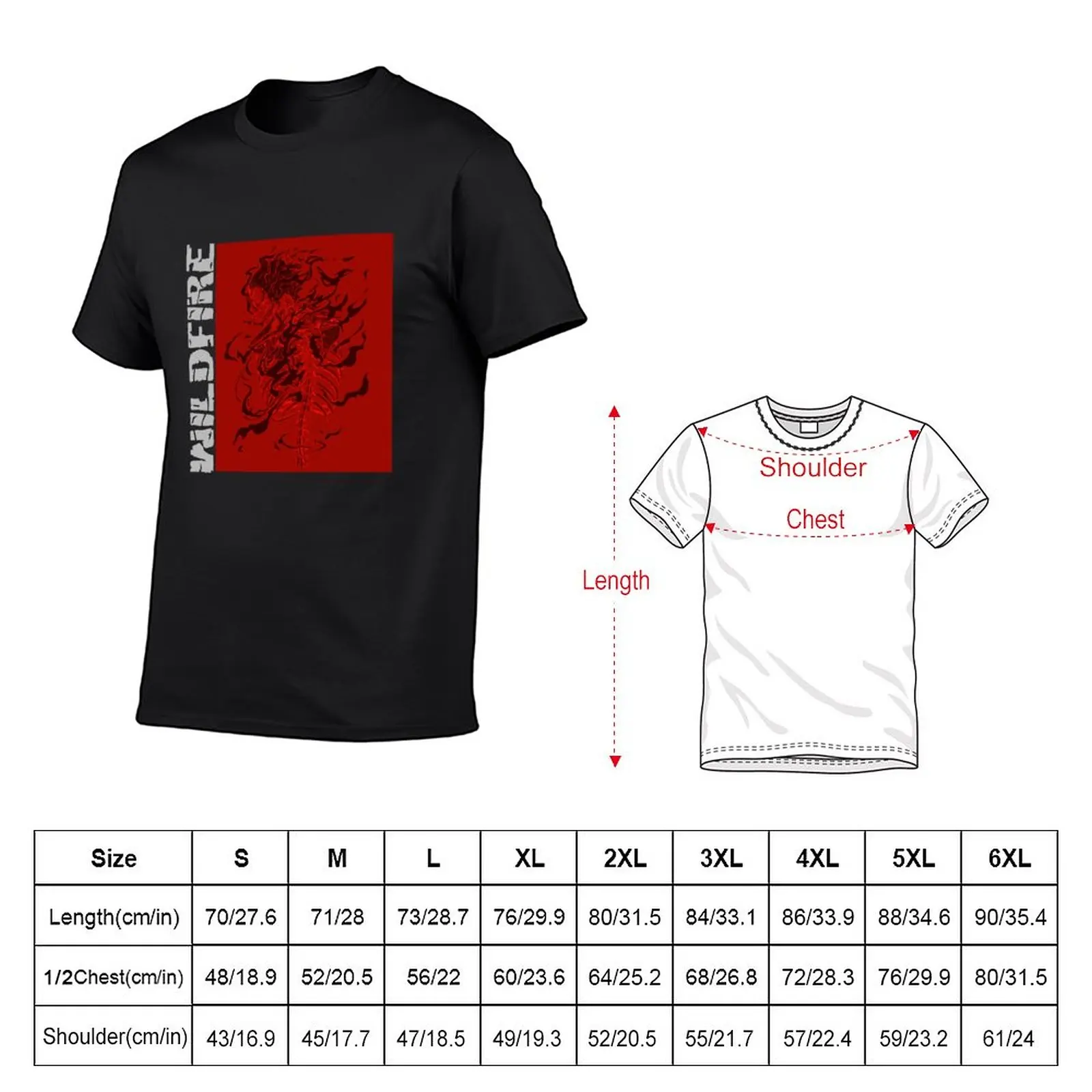 New Wildfire T-Shirt graphic t shirts vintage clothes summer top oversized t shirt men