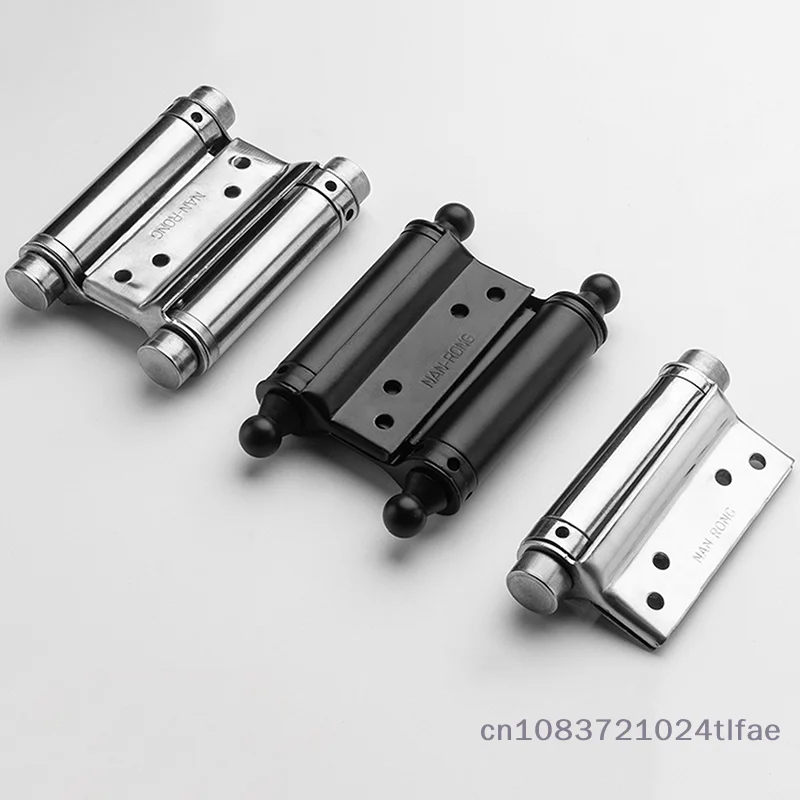Stainless Steel Free Door Hinges With Inner And Outer Double Opening Automatic Door Closing Thickened Spring Silent Hinges