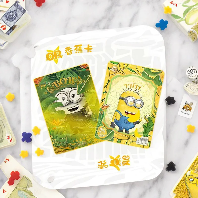 KAYOU Minions Banana Edición 2, Paquete Maestro, Tarjetas Coleccionables Oficiales de la Tienda Oficial, Mercancía de Anime con Licencia