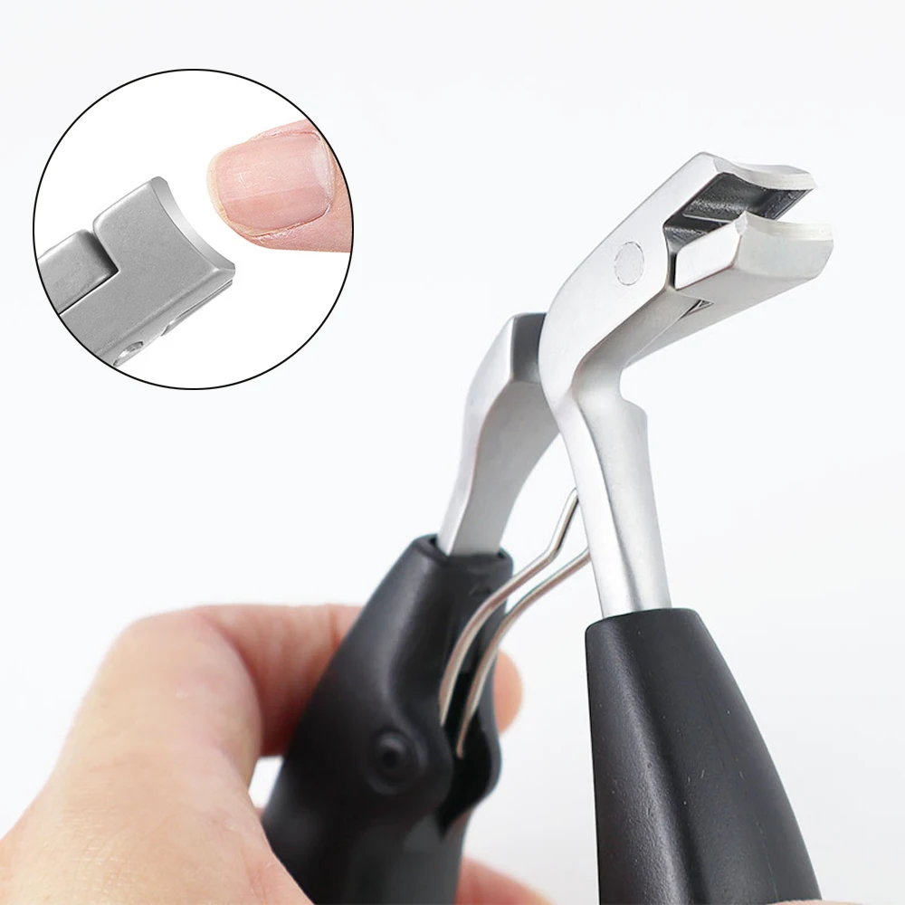 Stainless Steel Large Jaw Toenail Clippers, Heavy Duty Sharp Trimmer for Thick Ingrown Nails Elderly & Men Pedicure Use