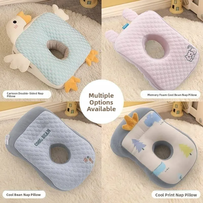 Simple Style U-Shaped Office Nap Pillow Student Desk Pillow Antibacterial Cotton PP Cotton Filled Elementary School Child