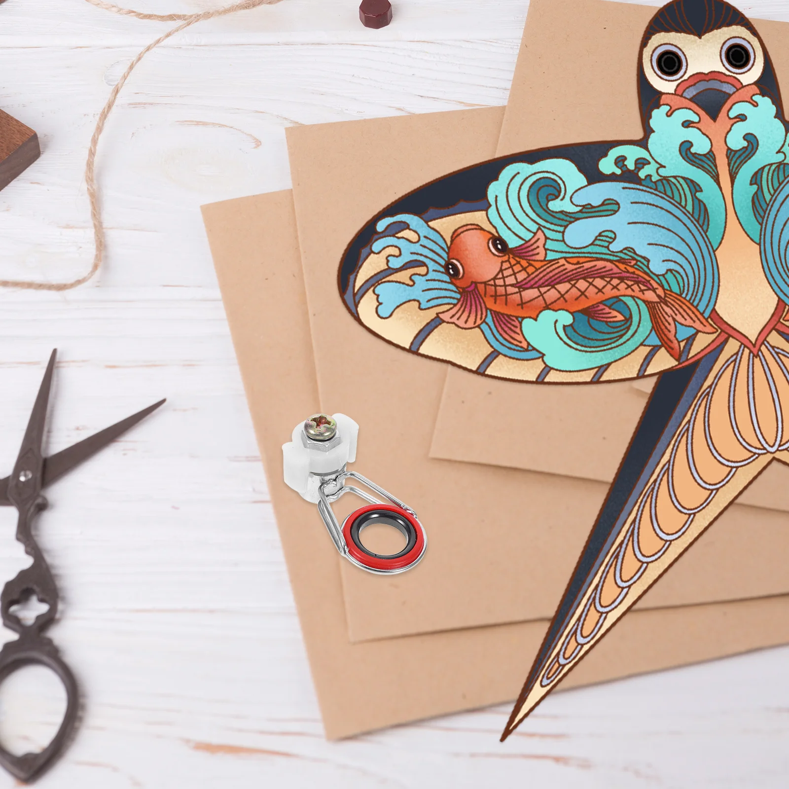 เครื่องจ่ายสายสแตนเลส ทนทาน สำหรับรอกมือหมุน ใช้ได้กับว่าวทุกประเภท กิจกรรมการเล่นว่าวกลางแจ้ง อุปกรณ์เสริมว่าว