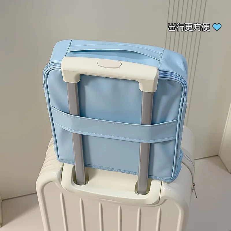 High-value cosmetic bag  multi-layer vertical large-capacity storage  portable for traveling  washing and storage bag  travel pe