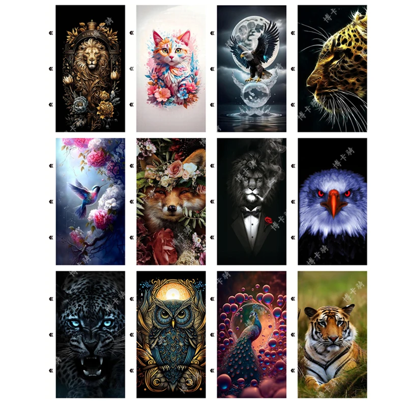 

3D Animal Back Protective Film Phone Sticker Cover For Smartphone Skin For Hydrogel Film Cutting Machine Relief Back Sticker