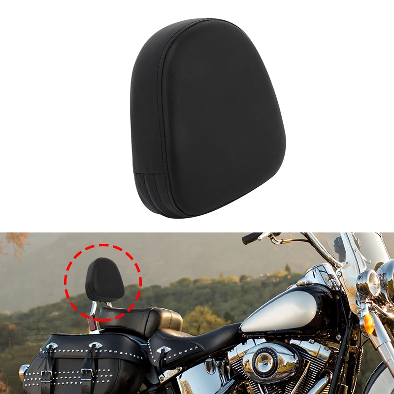 

Motorcycle Accessories Rear Sissy Bar Backrest Cushion Pad Black For Honda Yamaha Suzuki Harley Bobber Chopper Crusier Touring