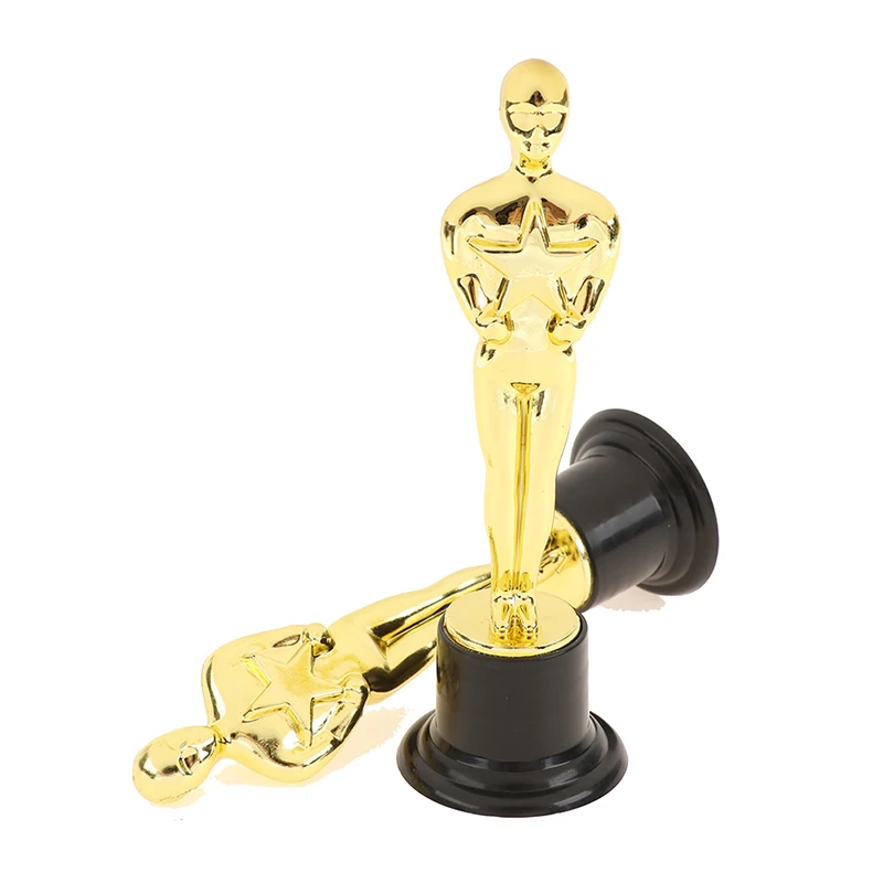 6 PCS Model Oscar Statuette Toy Mini Trophies Children's Award Gifts Reusable Baking Decoration Baking Accessories Prop