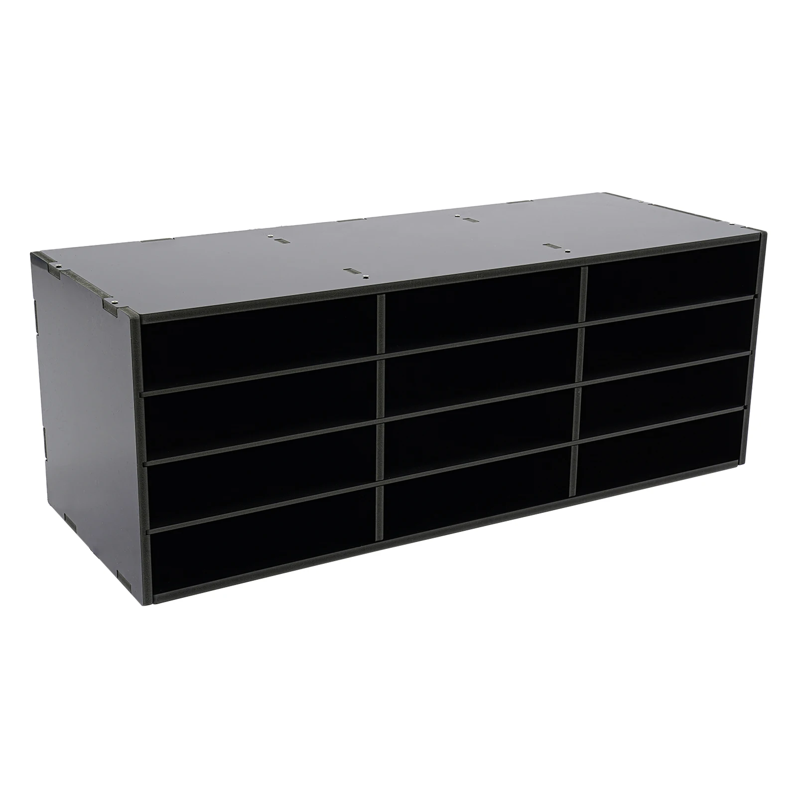 24 Slots PVC Rectangular Mail Sorter Organizer Countertop Literature Organizer Desktop Bill Paper Storage Rack
