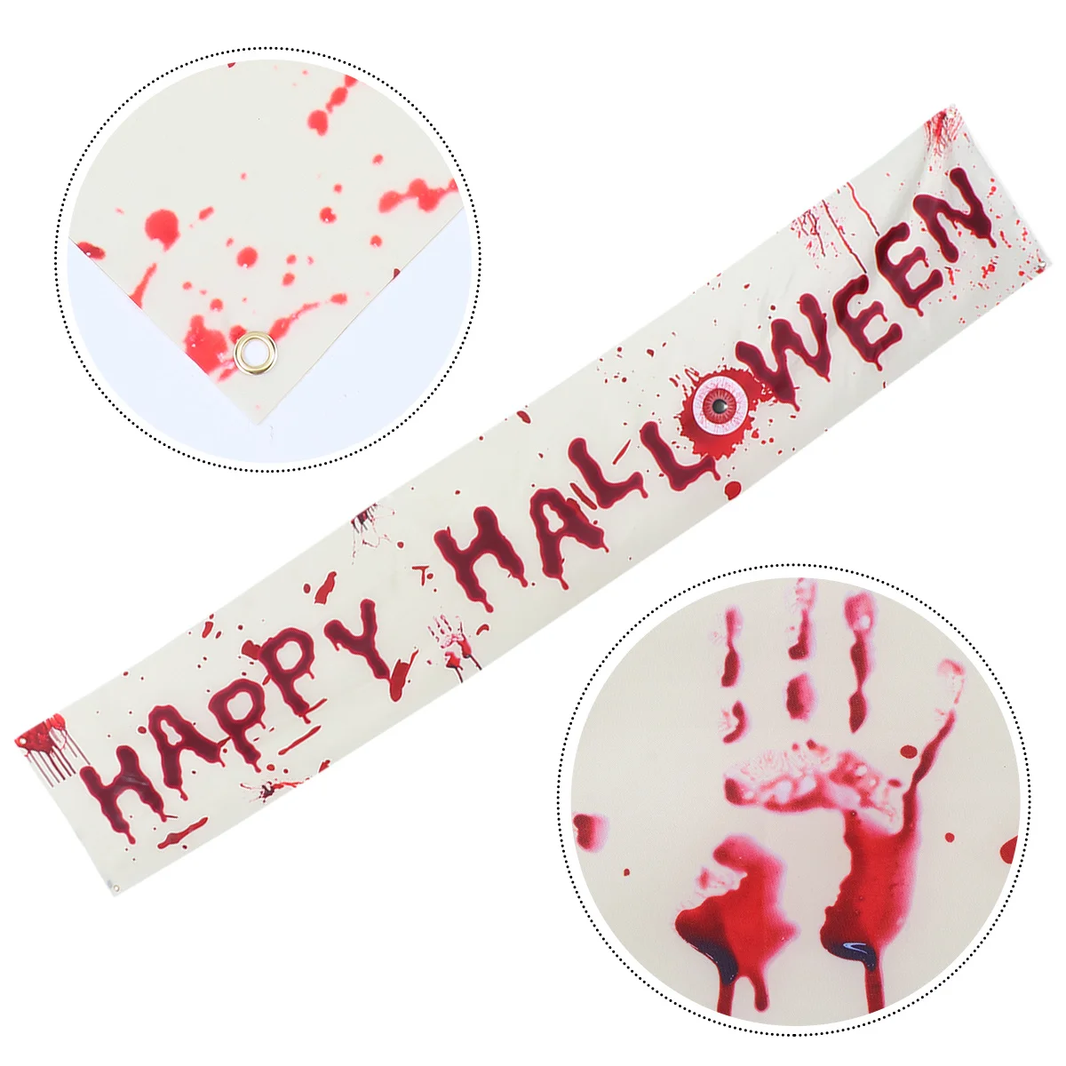 

1 pc Happy Halloween Party Decoration Flag Banner Hanging Decor For Halloween Party Yard Garden Fence Spooky Season Celebration