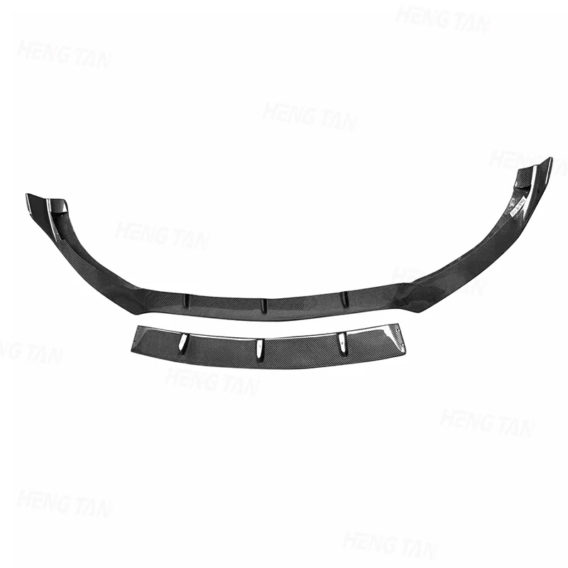 Carbon Fiber For Mercedes Benz C Class W205 AMG C63 2 Door 2016-2022 Car Front Bumper Splitter Front Lip Chin Spoiler Diffuser