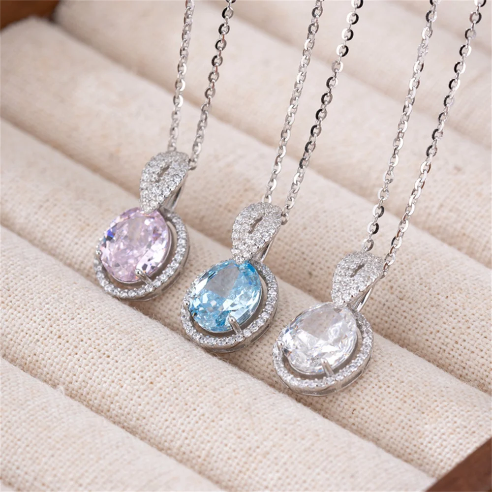 

Корейское колье из стерлингового серебра S925 с покрытием из розового золота, инкрустированное цирконом в форме рыбьего хвоста, премиальное женское колье на ключицы