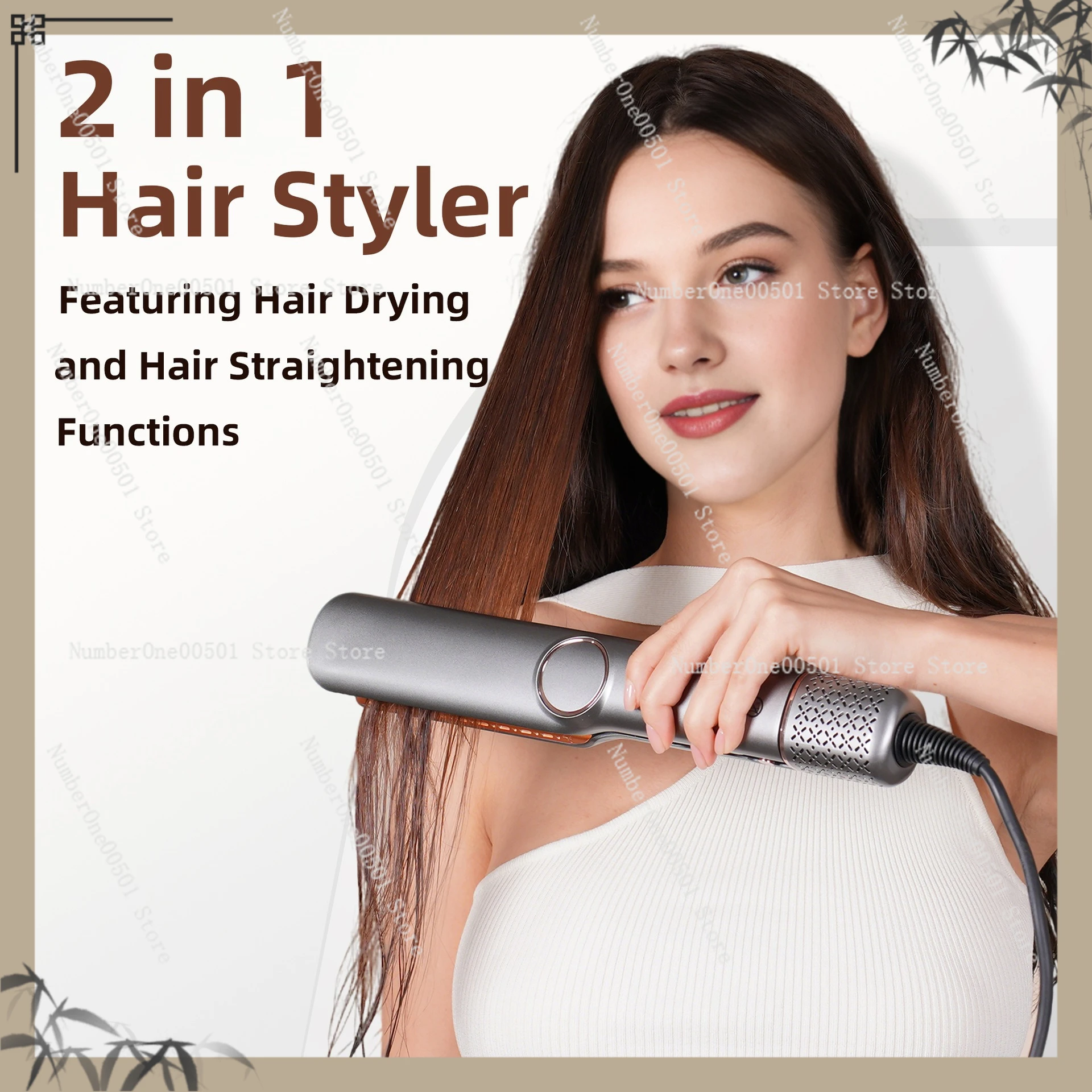 

Straightener 2-in-1 Does Not Hurt Hair Hot Air Comb Hair