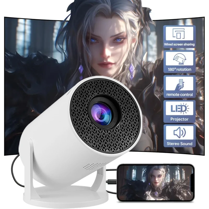 

M5 High-definition home smart high-definition projector,native resolution 720P,Wired Screen,home entertainment projector
