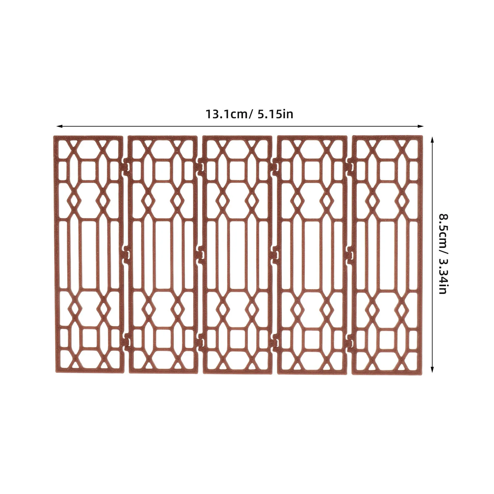 Mini Paravento Cinese Pieghevole 5.15x3.34x0.07, Divisorio da Scrivania Vintage, Pannello Privacy in Miniatura, Schermo Orientale Decorativo Classico