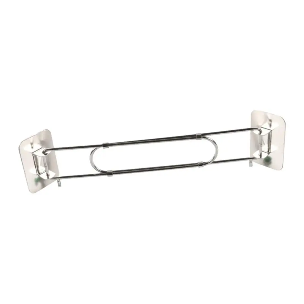 RV Shower Corner Storage Bar Black Easy to Install Must Have Accessories RV Bathroom Organization for Travel Trailer Camper