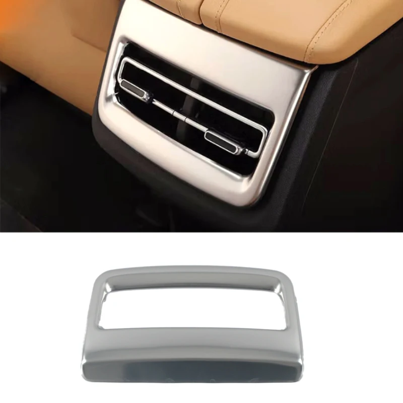 For Changan UNIK UNI-K Accessories Stainless 2021 -2024 Car Rear Armrest Air Conditioning Vent Trims Anti Kick Sticker Cover