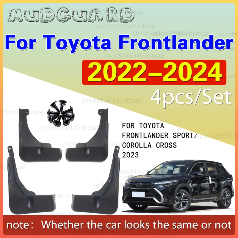 

For TOYOTA Frontlander 2022-2024 Mudguards Fender Mudflaps Front Rear Flares Splash Guards Cover Car Accessorie
