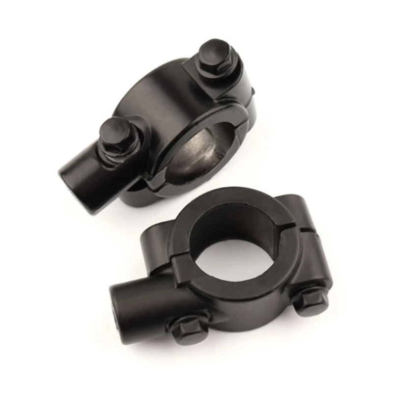 Motorcycle Rearview Handlebar  Holder Adapter Clamp Base 8mm Black Aluminum Universal Motorcycle Tool