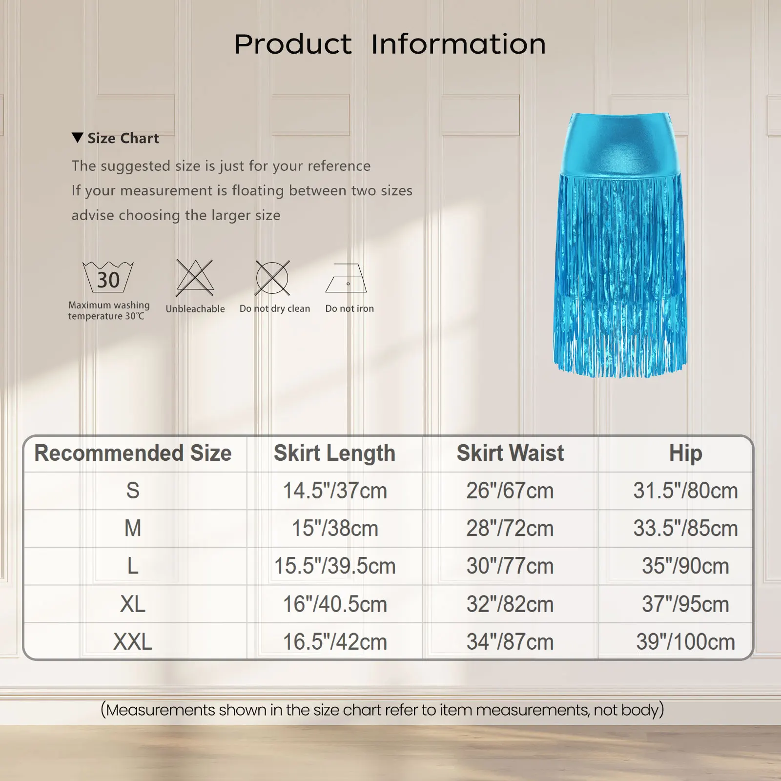 Women Metallic Shiny Fringed Midi Skirt High Waist Bodycon Pencil Skirt Lyrical Belly Dance Costume for Hip Hop Disco Dance view 6