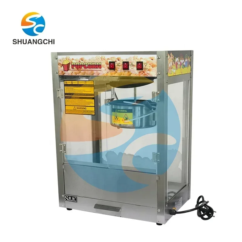 China factory commercial popcorn machine industrial flat top pop corn maker stainless steel 8oz street snack machines