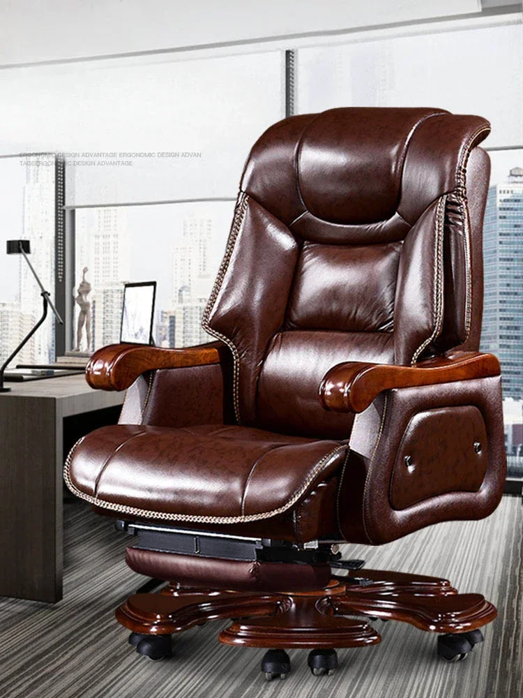 Luxurious Design Office Chair Leather Massage Work Boss Gaming Chair Executive Bedroom Sillas De Oficina Office Furniture Girl