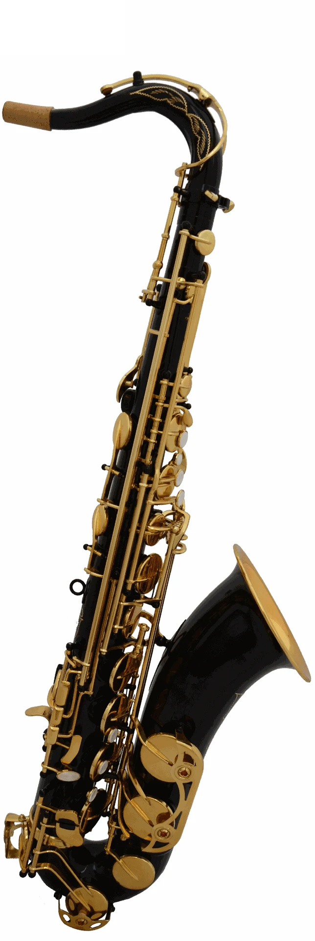 Saxophone Black lacquer gold keys Bb tenor saxophone beginner practice saxophone SAX