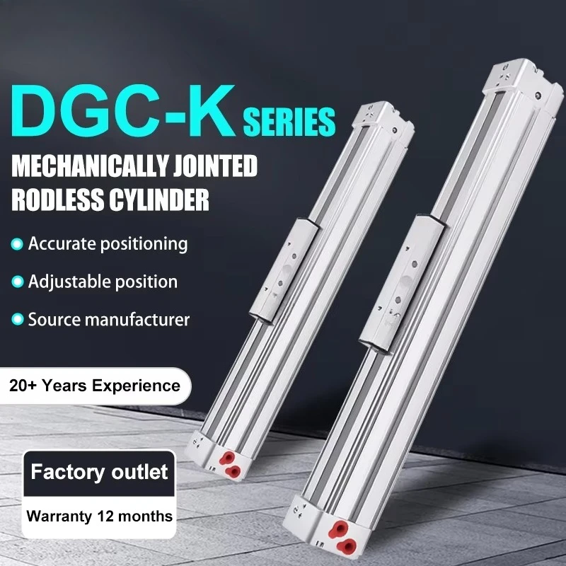 Yolon Brand New Original DGC-K18.25.32.40.50 Pneumatic Power Piston  Essential Core Components Linear Actuator Rodless Cylinder