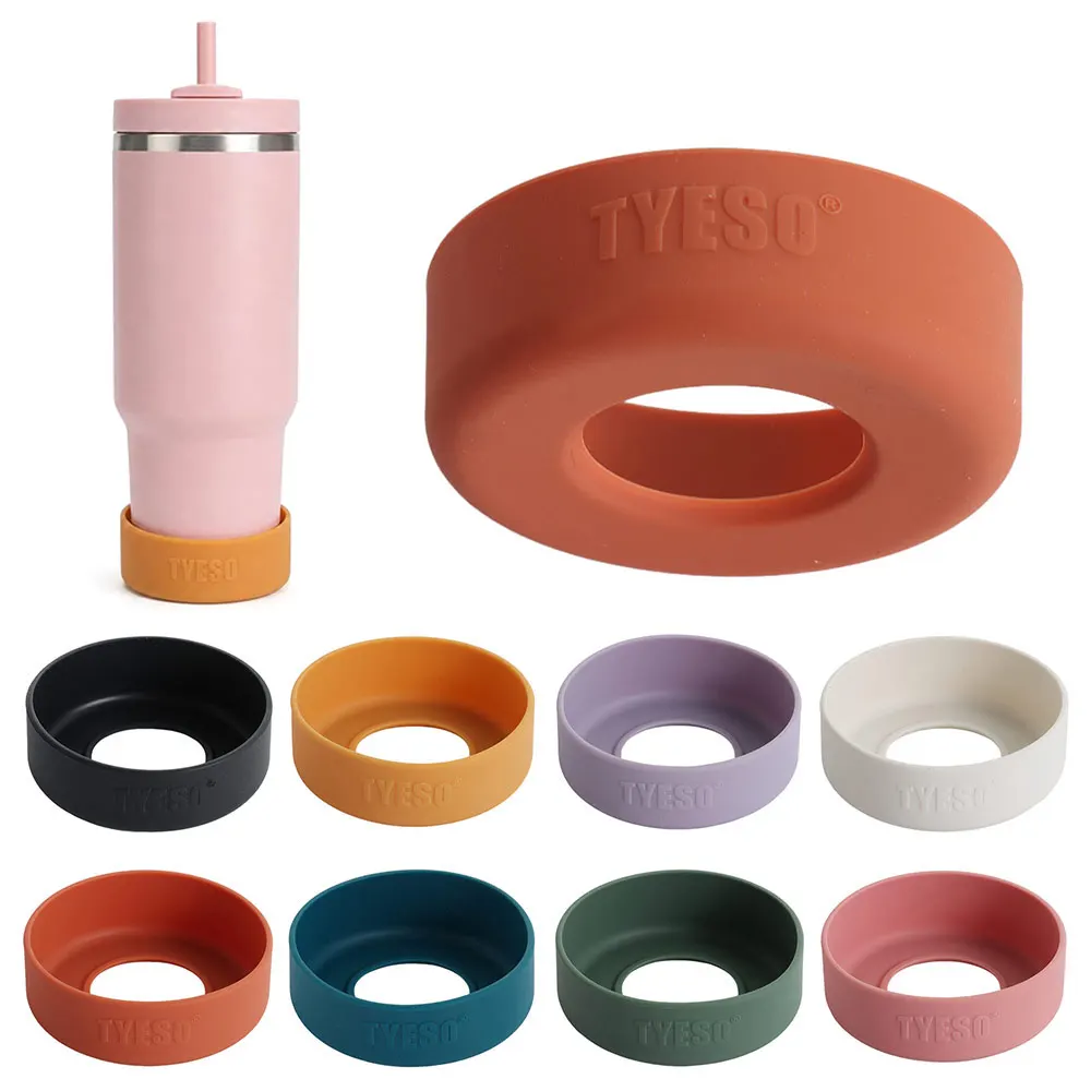 1Pcs New Anti Slip Bottle Cover 71-75mm Protective Silicone Coaster Universal Mug Cup Bottom Sleeve for Tyeso Mug