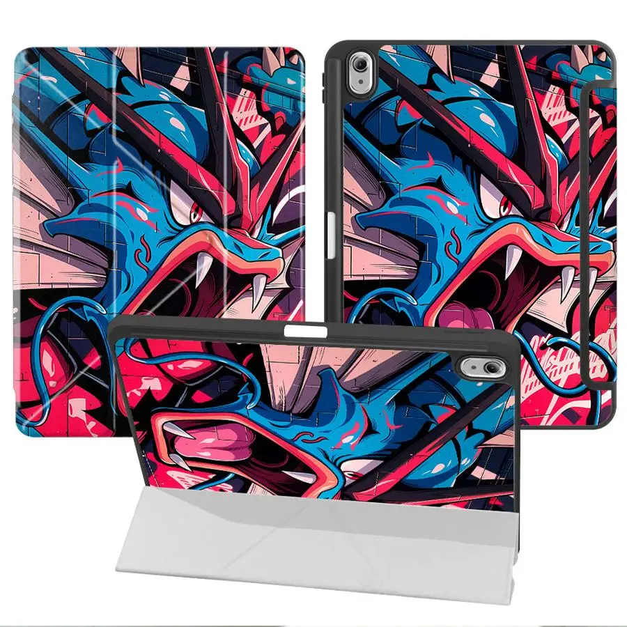 Cool Gyarados CharmanderS With Pen Slot Cover Tablet Case For Samsung For Galaxy Tab S7 FE S8 S9+ A11 Plus S9 FE S10 S7+ S8+