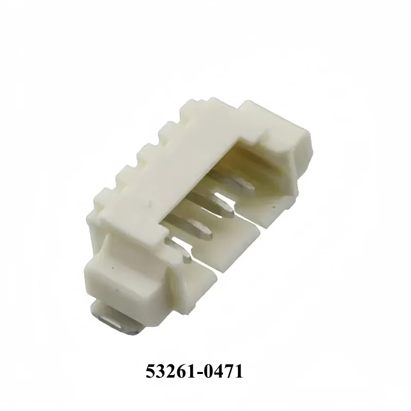 10pcs/Lot 53261-0471 CONN HEADER SMD R/A 4POS 1.25MM 0532610471 Connector Header Surface Mount, Right Angle 4 position