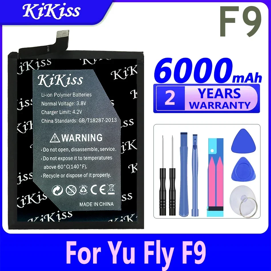 

Мощный аккумулятор KiKiss F 9 емкостью 6000 мАч для Yu Fly F9 TY001/JKCW