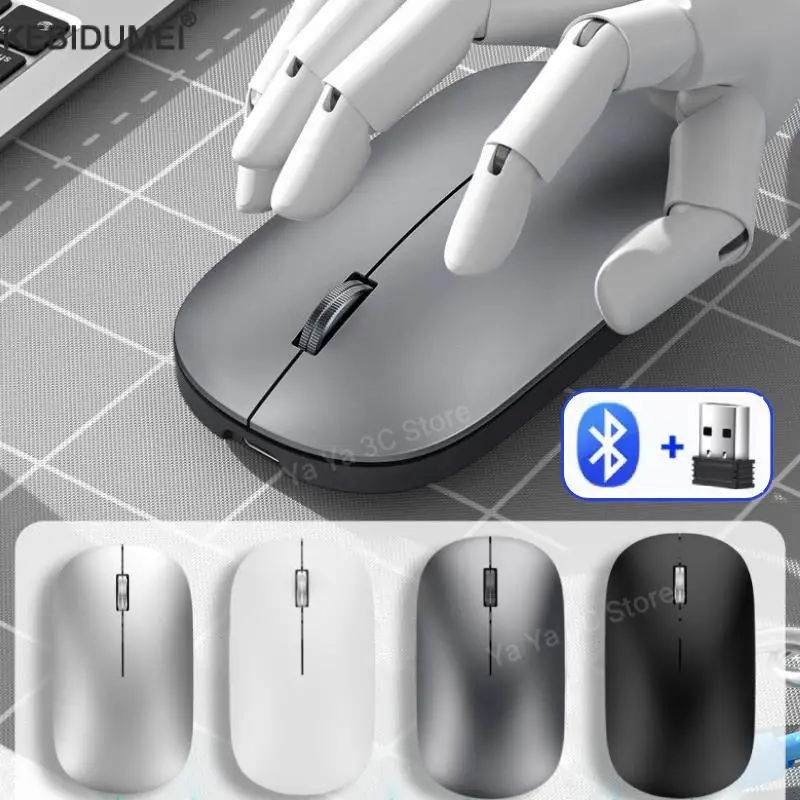 

Wireless Bluetooth-compatible Mouse 2.4Ghz Ergonomic Computer Mice For PC/Laptop/Macbook Rechargeable Office Gaming Mouse