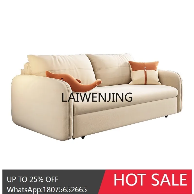 simple multi-function foldable sofa bed dual-purpose double sofa