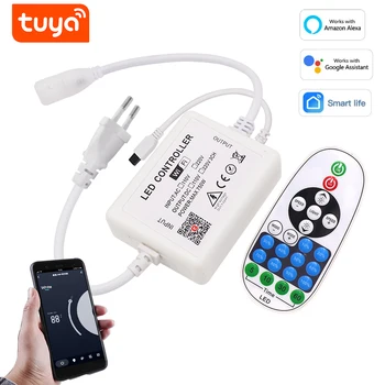 Wifi bluetooth app control 110v 220v einfarbiger controller eu/uk/us/au set verwendung für led streifen mit fernbedienung