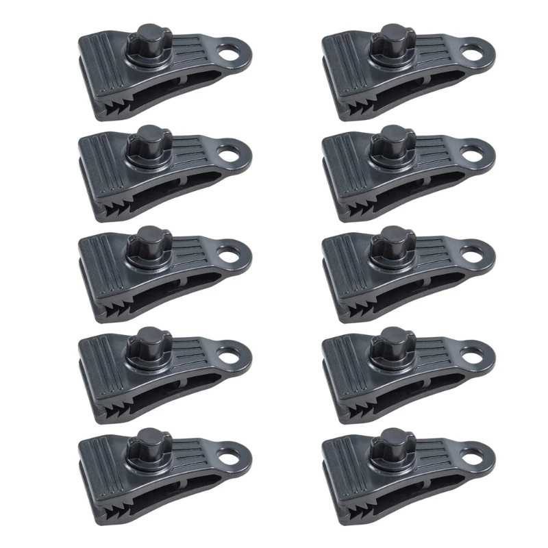 Lock Grip Clamps for Tarp, Thumb Screw, Tent Clip, Fasteners Clips Holder, Pool Awning Cover, Bungee Cord Clip, 10Pcs