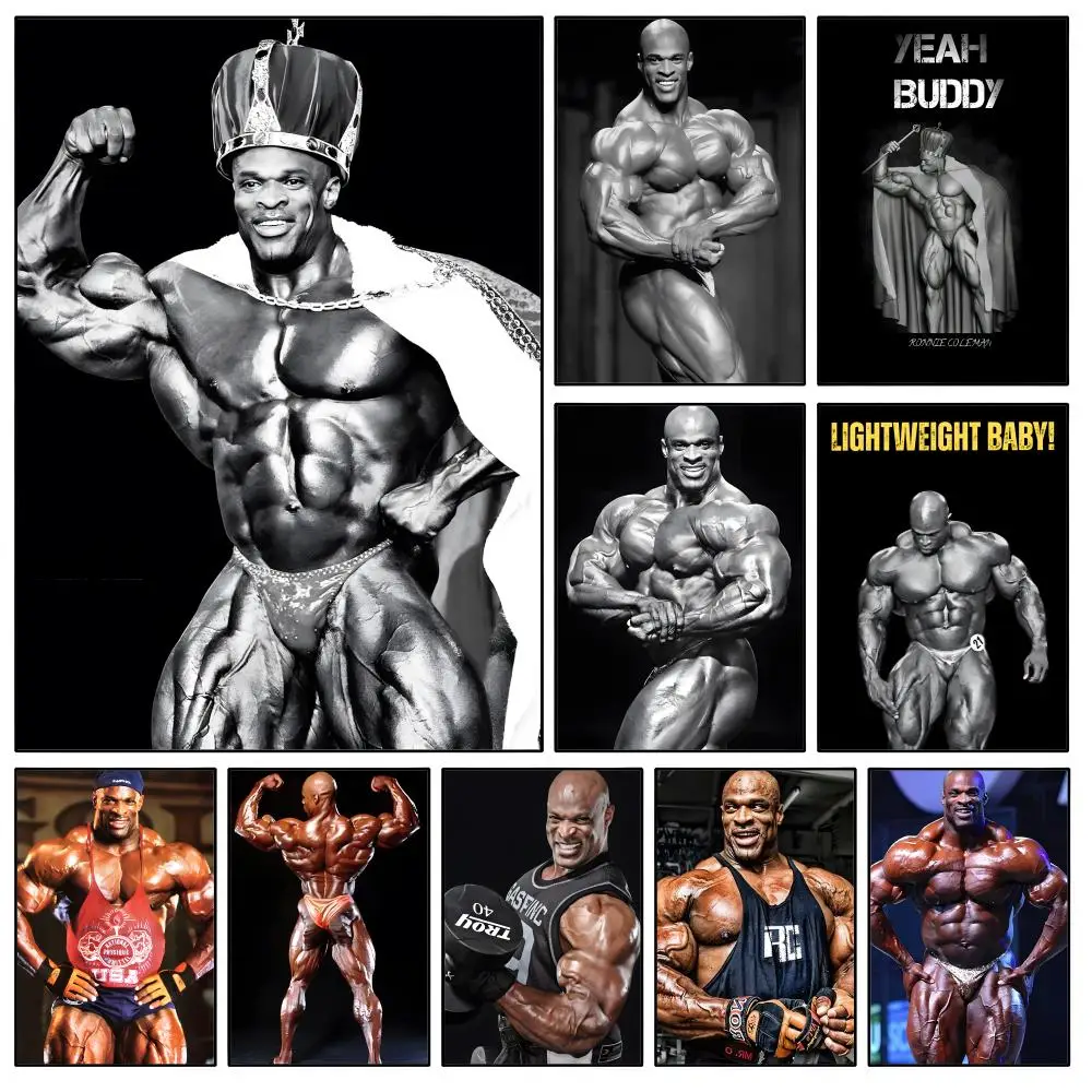 Bodybuilder R-Ronnie C-Coleman Mr Olympia Poster Waterproof HD Modern Peel And Stick Wall Decor Bedroom Living Room Dorm Office