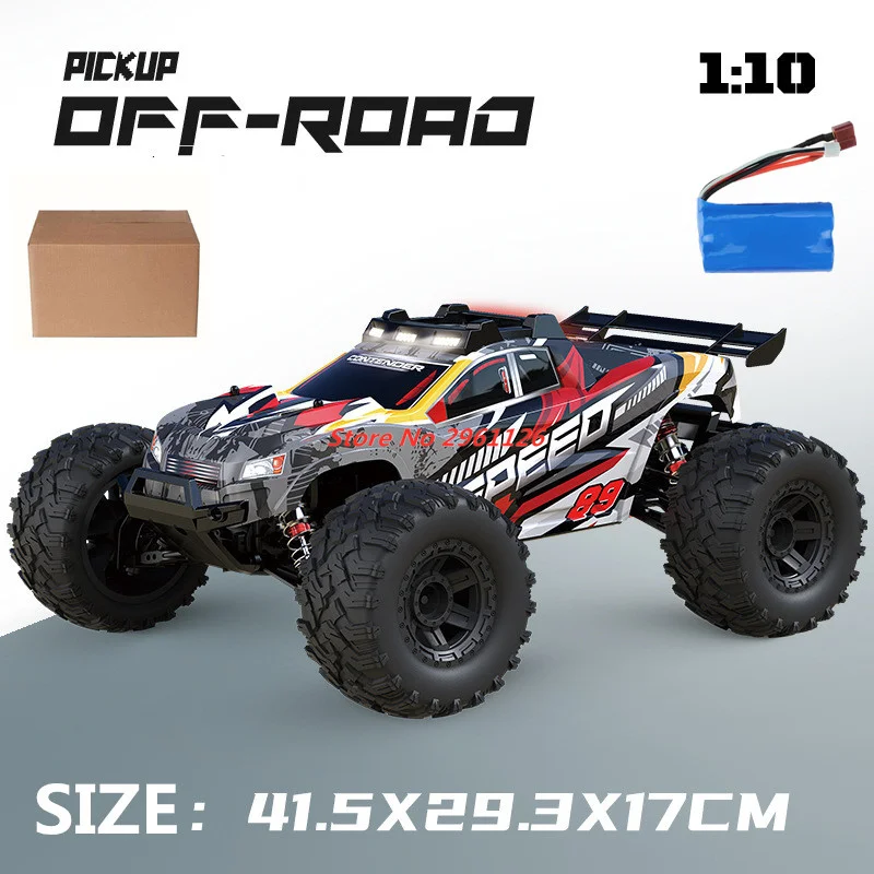 2.4G 4WD Grote 1:10 Drift RC Racewagen 70 KM/H Hoge Snelheid Legering Materiaal Hoge Verlichte LED Rubberen Banden RC Racewagen Speelgoed Geschenken